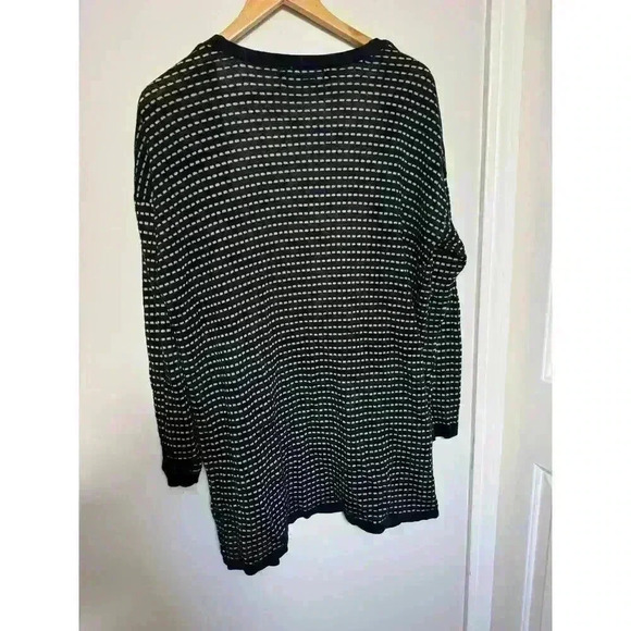 Vero Moda Buttonless Cardigan Dark Navy with Gold Size L Pocket and Navy Trim - Picture 4 of 12